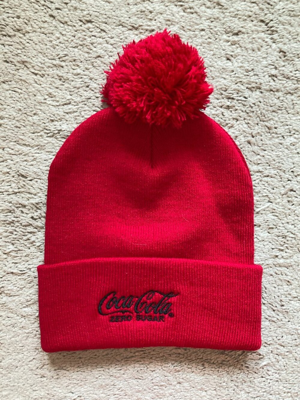 red Coca Cola Zero Sugar beanie